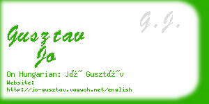 gusztav jo business card